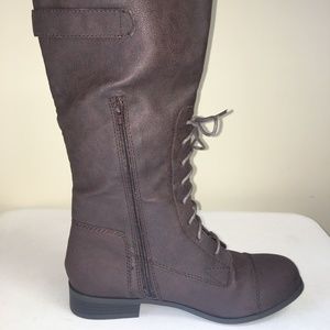 American Rag Womens Round Toe Ankle Fashion Boots Brown Size 7 5 W main image 1